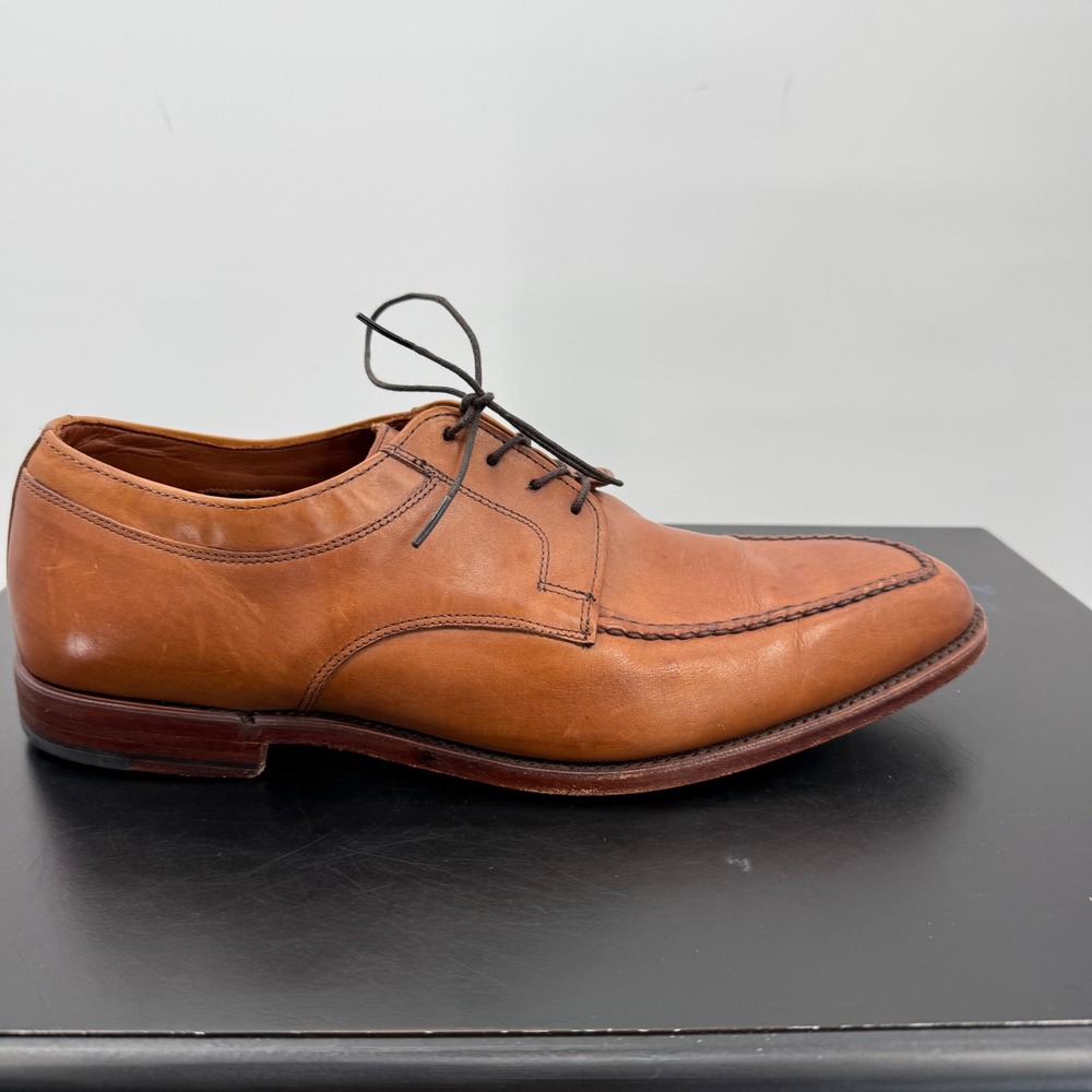 Allen Edmonds LaSalle Derby Mens 11.5 D Brown Good Split Toe Leather 3920